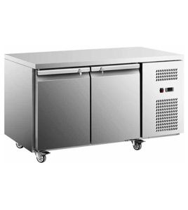 Stainless Steel Double Door Workbench Fridge GNR1360T2