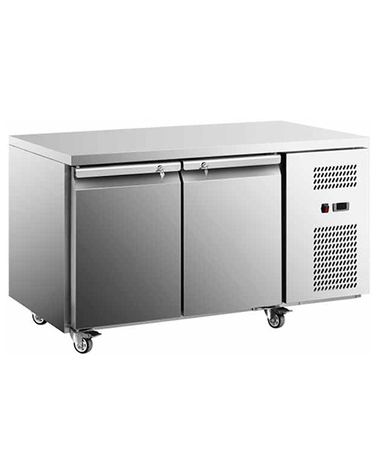 Stainless Steel Double Door Workbench Fridge GNR1360T2