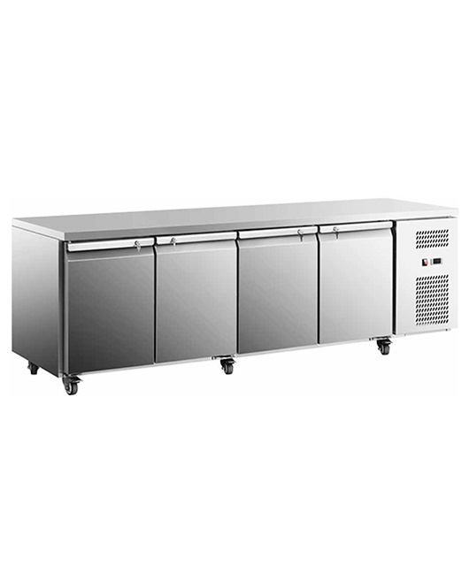 Stainless Steel Four Door Workbench Fridge GNR2280T4