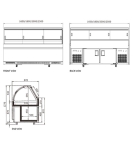 Chilled Display Cabinet for Deli XC-S-SZ-YH-16/D-HT