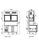 Stainless Steel Double Door Workbench Station PLRD-15N2B2