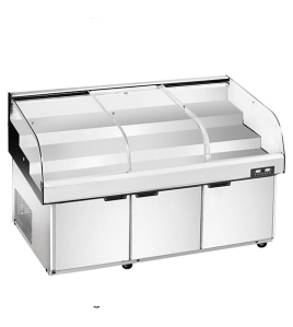 Stainless Steel Double Door With Dual Temperature Display Cabinet BT-K1.8-T3XQ