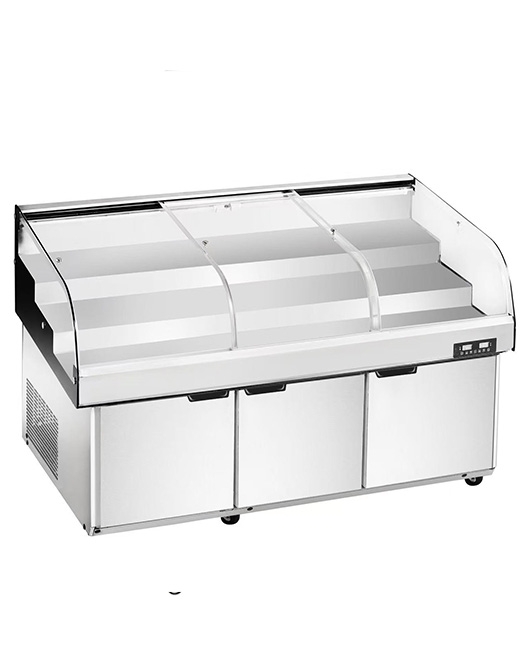 Stainless Steel Double Door With Dual Temperature Display Cabinet BT-K1.8-T3XQ