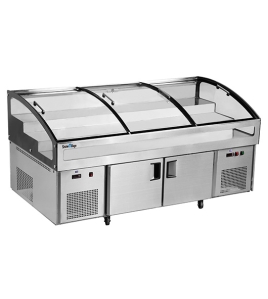 Stainless Double Door With Triple Temperature Display Cabinet BT-B2.5/D-T3