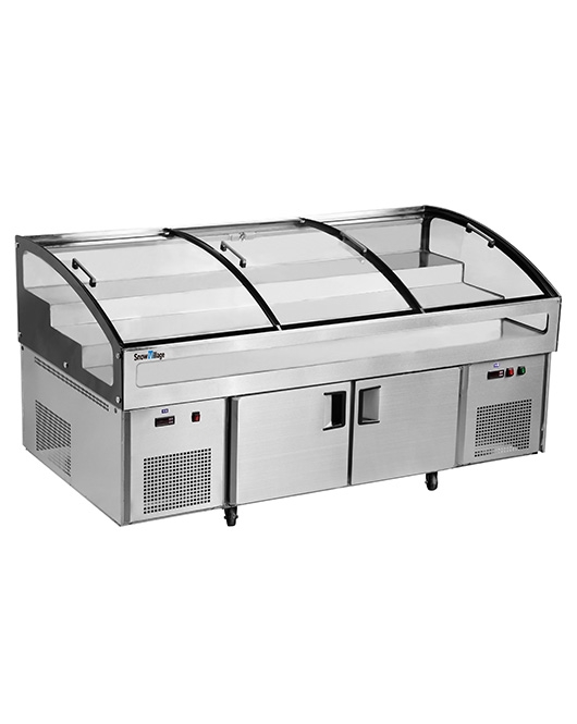 Stainless Double Door With Triple Temperature Display Cabinet BT-B2.5/D-T3