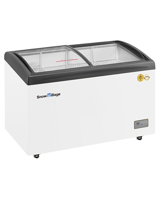 Two Sliding Glass Lids Dual Temperature Chest Freezer SD/SC-258YH