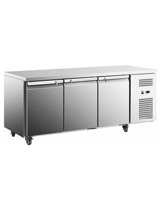 Stainless Steel Triple Door Workbench Freezer GNF1820T3