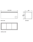  Modular Supermarket Island Freezer CQS-21L