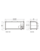 Dual Temperature Supermarket Island Freezer SD/SC-718