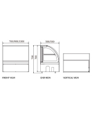 Chilled Counter-Top Food Display DG-TY1200