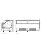 Chilled Display Cabinet For Deli XC-ZSY-19 