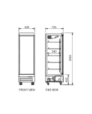 Single Glass Door Display Freezer LD-620FX 