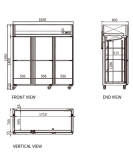 Stainless Steel Six Door Freezer CFD-60D6F