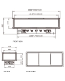 Supermarket Island Freezer SD/SC-2000K
