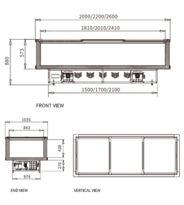 Supermarket Island Freezer SD/SC-2000K