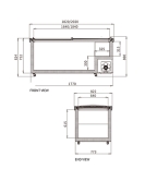 Supermarket Island Freezer SD/SC-2000RS (Wide Editon）