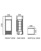 Single Glass Door Display Fridge LC-258(A)