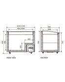 Two Sliding Glass Lids Dual Temperature Chest Freezer SD/SC-258YH