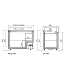 Two Sliding Glass Lids Dual Temperature Chest Freezer SD/SC-328Y