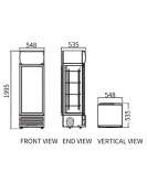 Single Glass Door Display Fridge LC-298(A)