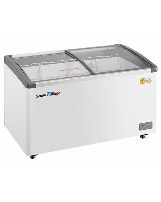 Two Sliding Glass Lids Dual Temperature Chest Freezer SD/SC-400Y