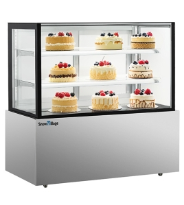  Square Glass Chilled Food Display DG-1800FZ