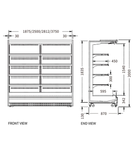 Supermarket Vertical Display Chiller XC-CLF-25/870