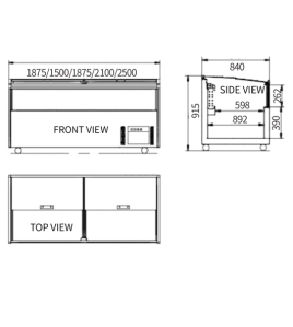 Modular Supermarket Island Freezer CQT-19D