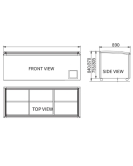 Modular Supermarket Island Freezer CQZ-21L